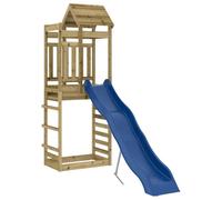 (solid impregnated pinewood) vidaXL Outdoor Playset Garden Playhouse Play Tower Set Impregnated Wood Pine