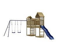 (solid impregnated pinewood) vidaXL Outdoor Playset Garden Playhouse Playground Set Impregnated Wood Pine