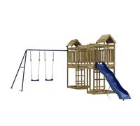 (solid impregnated pinewood) vidaXL Outdoor Playset Playhouse Play Tower Playground Set Solid Wood Douglas