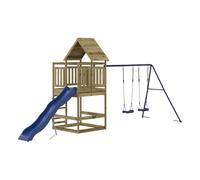 Outdoor Playset Playhouse Play Tower Playground Set Solid Wood Douglas vidaXL