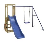 (solid impregnated pinewood) vidaXL Outdoor Playset Wooden Playground Set Kids Swing Set Solid Wood