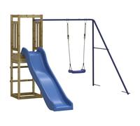 (solid impregnated pinewood) vidaXL Outdoor Playset Wooden Playground Set Kids Swing Set Solid Wood Pine