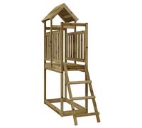 (solid impregnated pinewood) vidaXL Play Tower Climbing Frame Garden Play Tower with Ladder Solid Wood Pine