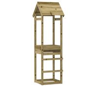 (solid impregnated pinewood) vidaXL Play Tower Kids Outdoor Climbing Frame Garden Play Tower Solid Wood