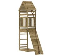 Playhouse Playset with Climbing Wall Play Tower Impregnated Wood Pine vidaXL