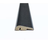 Solid Laminate/Wood Flooring MDF Threshold Strip End Edge Trim Midnight Sky Black Shade (1, 0.9m)