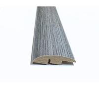 Solid Laminate/Wood Flooring MDF Threshold Strip Ramp Edge 16 Modern Oak Colours (0.9m, Texas Grey Oak)