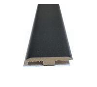 Solid Laminate/Wood Flooring MDF Threshold Strip T Bar Midnight Sky Black Shade (1, Midnight Sky Black, 2.4m)