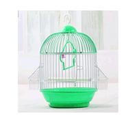 Solid Light Weight Birdcages Portable Travel Bird Cage Bird Cage with Rolling Stand Outdoor Bird House Carrier with Feeder (Green)
