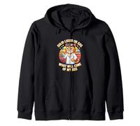 Solid Liquid Or Gas What Will Come Of My Ass Science Cat Zip Hoodie