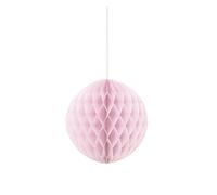 Solid Lovely Pink Paper Honeycomb Ball (20cm) 1 Piece - Hanging Decoration, Versatile & Elegant Party Decor