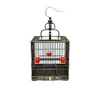 Solid Mahogany Birdcages Solid Wood Bird Cages Large Ebony Purple Sandalwood Blood Sandalwood Bird Cage for Any Small Birds (A)