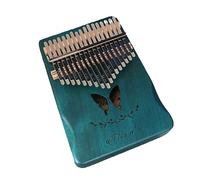 Solid Mahogany Thumb Piano 17 Key,Portable Finger Piano Kalimba Musical Instrument Advanced Finger Thumb Piano 17 Key for Kids Adults Beginners Music Enthusiasts E