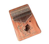 Solid Mahogany Thumb Piano 17 Key,Portable Finger Piano Kalimba Musical Instrument Advanced Finger Thumb Piano 17 Key for Kids Adults Beginners Music Enthusiasts A
