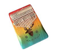 Solid Mahogany Thumb Piano 17 Key,Portable Finger Piano Kalimba Musical Instrument Advanced Finger Thumb Piano 17 Key for Kids Adults Beginners Music Enthusiasts R