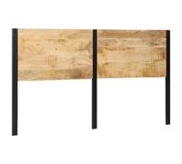 (Solid mango wood, 180 cm) vidaXL Headboard 100 cm Solid Wood Mango and Iron bed headboard