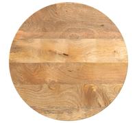 vidaXL Table Top, Dining Table Top for Home, Replacement Board for Side Table Dinner, Wooden Furniture Top, Round Solid Wood Mango