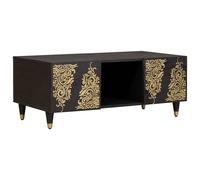 Coffee Table Black 100 x 54 x 40 cm Solid Mango Wood