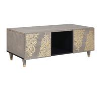 Solid Mango Wood Coffee Table Large Rustic Living Room Furniture 100cm