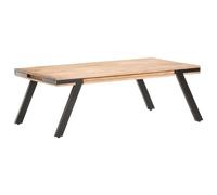 Solid Mango Wood Coffee Table Large Rustic Living Room Furniture 114cm