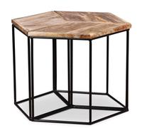 Solid Mango Wood Coffee Table Rustic Living Room Furniture Wooden Table 56cm