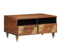 vidaXL Coffee Table Honey Brown 80 x 54 x 40 cm Solid Mango Wood, Brown