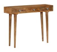 vidaXL Console Table Solid Mango Wood 102x30x79 cm, Brown