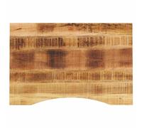 Solid Mango Wood Desk Top Tabletop Rustic Natural Finish 100x50x2.5cm