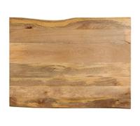 Solid Mango Wood Live Edge Tabletop Rustic Natural Work Surface for Home or Business Smooth Finish Easy to Clean Handmade Dining Table Top