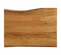 Solid Mango Wood Live Edge Workbench Rustic Multifunctional Tabletop for Home or Business Smooth Surface Easy to Clean Durable and Stylish