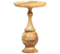 Solid Mango Wood Round Side Table End Coffee Furniture vidaXL