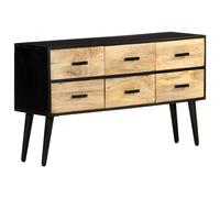 vidaXL Solid Mango Wood Sideboard Wooden Home Organiser Storage Side Cabinet