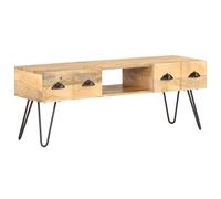 Solid Mango Wood TV Cabinet Media Unit Stand Hifi Stereo vidaXL