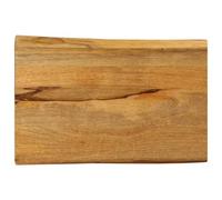 Solid Mango Wood Workbench with Live Edge Rustic Multifunctional Tabletop for Home & Commercial Use Smooth Easy-Clean Surface