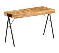 Solid Mango Wood Writing Table 118x50x75cm Home Office Computer Desk vidaXL