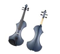 Solid Maple Body BLUE Electronic Quite Violin Full Size Silent Violin Ebony Parts Violin for Beginners