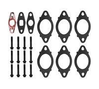 Solid, Metal Alloy Exhaust Manifold Gasket with Bolts for Cummins ISL, ISL G, QSL, ISC, QSC, 8.3L, 8.9L, Replace 3916691, 5259851, 3937479, 3943191