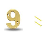 SOLID METAL BRASS HOUSE NUMBERS, Front Door Home 0 1 2 3 4 5 6 7 8 19