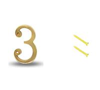 SOLID METAL BRASS HOUSE NUMBERS, Front Door Home 0 1 2 3 4 5 6 7 8 23