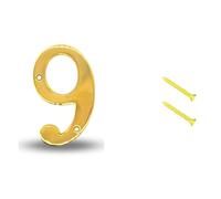 SOLID METAL BRASS HOUSE NUMBERS, Front Door Home 0 1 2 3 4 5 6 7 8 29