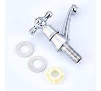 Solid Metal Chrome Basin Sink Cold Tap Traditional Cross Head Design Bathroom Faucet for Home Use 12cm