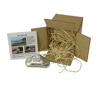 Solid Metal Rock for 12th Anniversary Our Love Written in Stone for 12 Years Silver