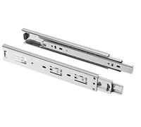 Solid Metal Steel Drawer Ball Bearing Runners Slides - Full Extension (1 Pair - 400mm)