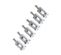 Solid Metal Tremolo Bridge Saddles For Sound Customization Easy 10 Second Installation Electric Guitar Component High Precisions Guitar Bridge Saddles