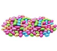 Solid Milk Chocolate Easter Eggs - Individually Foiled Mini Eggs - Approx 200 Eggs - Bulk Easter Egg Hunt Chocolates 1kg - Kids Egg Hunt -Bulk Easter Egg 2025 For Kids Adults Schools & Parties