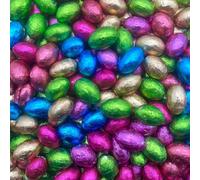 Solid Milk Chocolate Foil Easter Eggs x 1kg (Approx 200 Eggs) - Easter Egg Hunts & Gifts