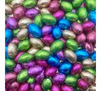 Solid Milk Chocolate Foil Easter Eggs x 500g (Approx 100 Eggs) - Easter Egg Hunts & Gifts