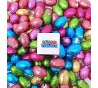 Solid Milk Chocolate Foil Eggs x 200g (Approx 50 Eggs) Great for Egg Hunts Boxed Treatz