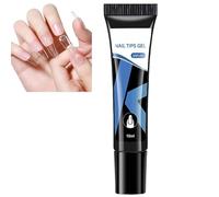 Solid Nail Gel Glue for Press On Nails,Nail Glue Extra Strong,Gel Nail Glue for Nail Extensions Strengthening,Strong Nail Glue,Rhinestone Glue Gel,Nail Bond Glue for False Nails,Nail Extension Glue