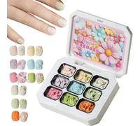 Solid Nail Gel Polish - 9 Colors Gel Manicure Palette, Buildable Long Lasting Formula | Professional Accessory For Women Girls Home Salon Holiday Bridal Birthday Party French Tips Extension D